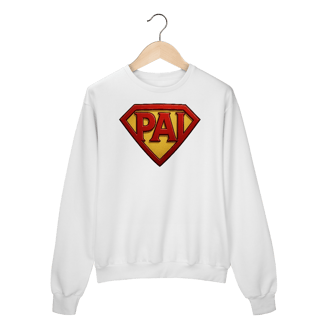 Moleton Super Pai estilo Super Herói
