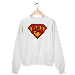 Moletom “PAI” Estilo Super-Herói