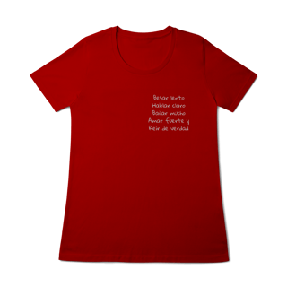 Nome do produto T-shirt feminina viva la vida