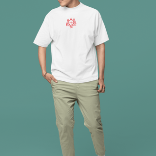 Nome do produto Camiseta Oversized Jesus o Centro da Vida/Frente e Costa