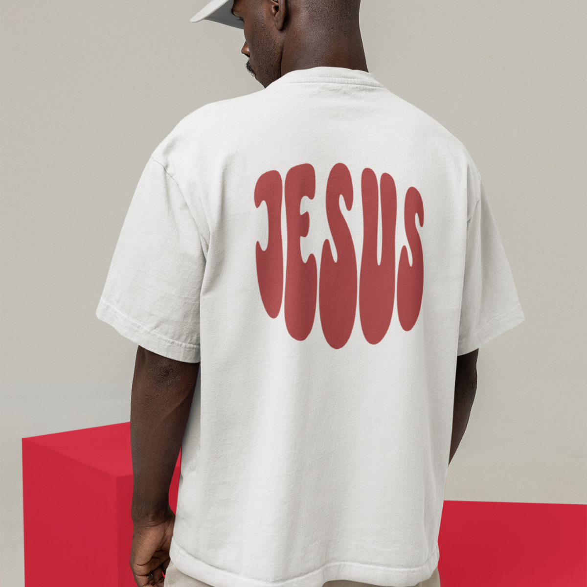 Nome do produto: Camiseta Oversized Lisa+Marca Vermelha/Frente e Costa