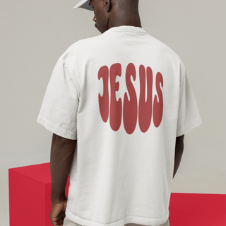 Nome do produto Camiseta Oversized Lisa+Marca Vermelha/Frente e Costa