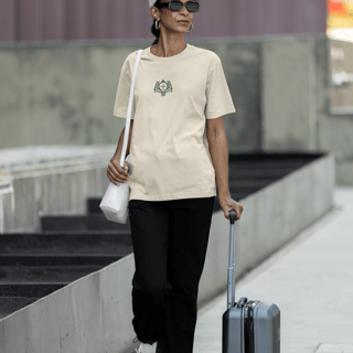 Nome do produto Camiseta Oversized Lisa+Marca Verde/Frente e Costa