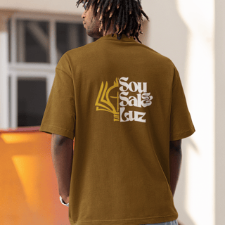 Camiseta Oversized Sou Sal e Luz Unissex