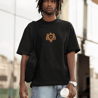 Nome do produto Camiseta Oversized Lisa+Marca Amarela/Frente e Costa