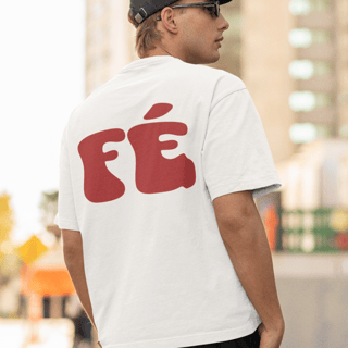 Nome do produto Camiseta Oversized Lisa+Marca Vermelho/Frente e Costa