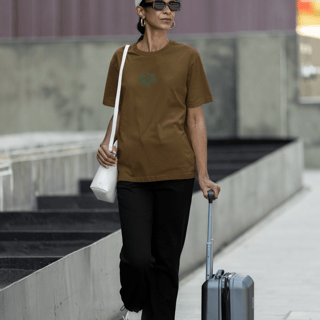 Nome do produto Camiseta Oversized Lisa+Marca Verde/Frente e Costa