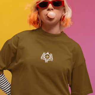 Nome do produto Camiseta Oversized Lisa+Marca Branca/Frente e Costa