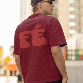 Nome do produto Camiseta Oversized Lisa+Marca Vermelho/Frente e Costa