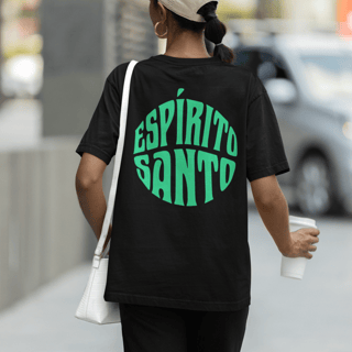 Nome do produto Camiseta Oversized Lisa+Marca Verde/Frente e Costa