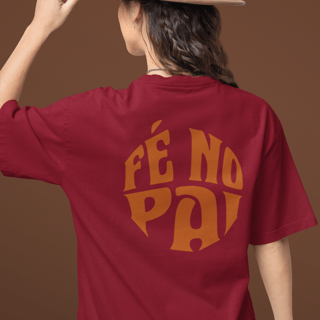 Nome do produto Camiseta Oversized Lisa+Marca Bege/Frente e Costa