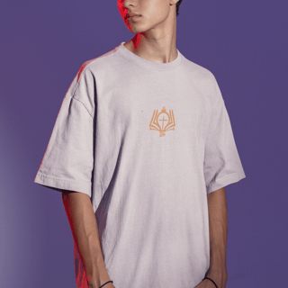 Nome do produto Camiseta Oversized Lisa+Marca Amarelo/Frente e Costa