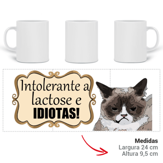 Nome do produto Caneca Magica - Intolerante a Lactose e IDIOTAS - Abrigo Bichano