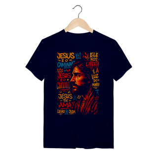 Nome do produtoJesus e o Caminho - T-Shirt