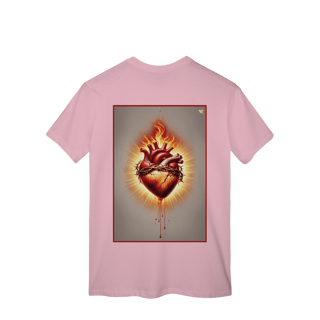 Nome do produto Sagrado Coração - T-Shirt Classic (costas)