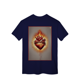Nome do produto Sagrado Coração - T-Shirt Classic (costas)