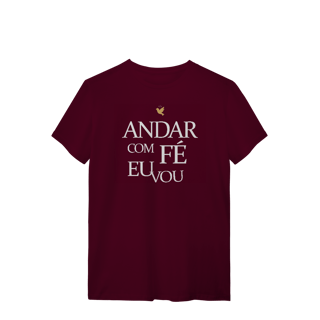 Nome do produto Andar com Fé Eu Vou - T-Shirt Quality