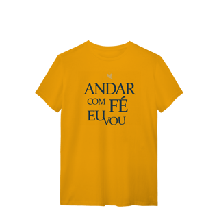 Nome do produto Andar com Fé Eu Vou - T-Shirt Quality