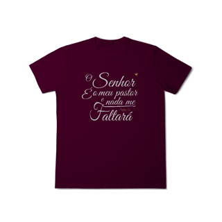 Nome do produto O Senhor é o meu Pastor - Texto - T-Shirt Classic