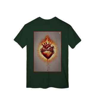 Nome do produto Sagrado Coração - T-Shirt Classic (costas)