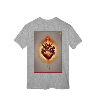 Nome do produto Sagrado Coração - T-Shirt Classic (costas)