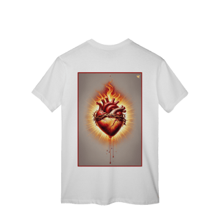 Nome do produto Sagrado Coração - T-Shirt Classic (costas)