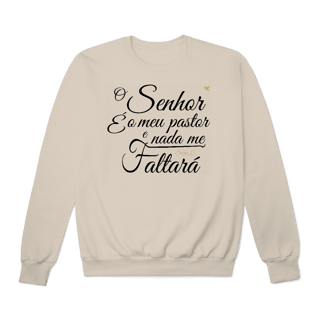 Nome do produto O Senhor é o meu pastor - Moletom Prime Fechado