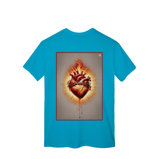 Nome do produto Sagrado Coração - T-Shirt Classic (costas)