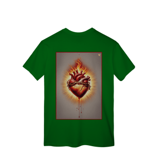 Nome do produto Sagrado Coração - T-Shirt Classic (costas)