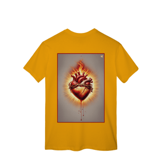 Nome do produto Sagrado Coração - T-Shirt Classic (costas)