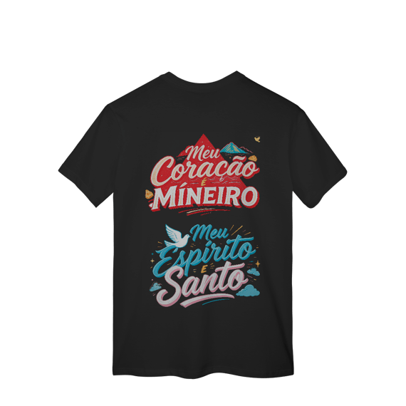 Coração Mineiro - T-Shirt Classic (costas)