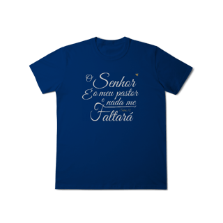 Nome do produto O Senhor é o meu Pastor - Texto - T-Shirt Classic