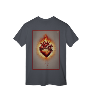 Nome do produto Sagrado Coração - T-Shirt Classic (costas)