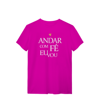 Nome do produto Andar com Fé Eu Vou - T-Shirt Quality