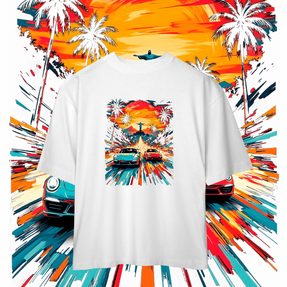 Camiseta Oversized - Racha no Rio - STT004