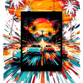 Poster Retrato - Racha no Rio - STT004