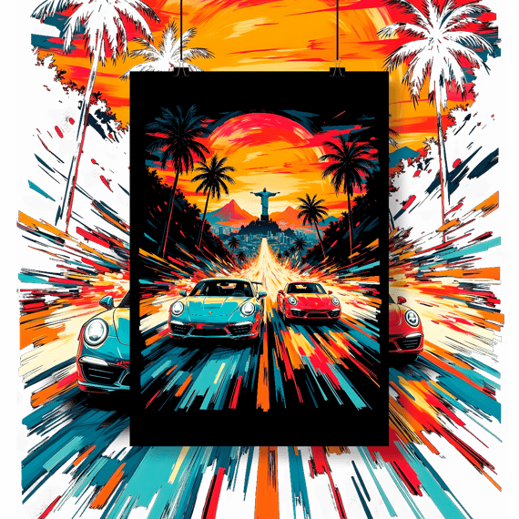 Poster Retrato - Racha no Rio - STT004