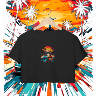 Nome do produto Camisa Cropped - Racha no Rio - STT004