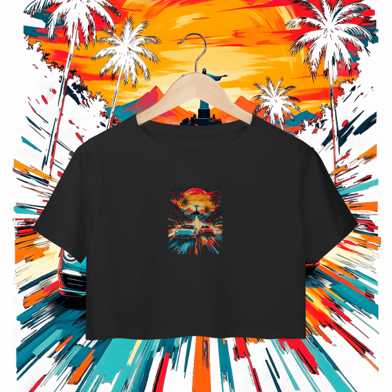 Camisa Cropped - Racha no Rio - STT004