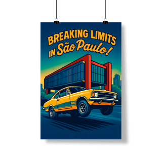 Nome do produto Poster Retrato - Breaking Limits in São Paulo - STT006