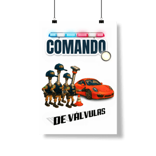 Nome do produto Poster Retrato - Comando... de Válvulas - STT011