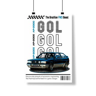 Nome do produto Poster Retrato - Gol de Revista - STT014