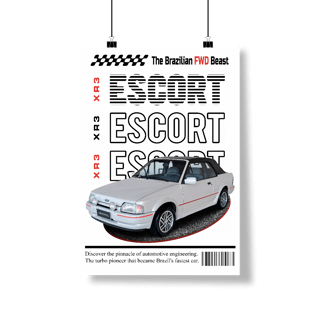 Nome do produto Poster Retrato - Escort de Revista - STT015