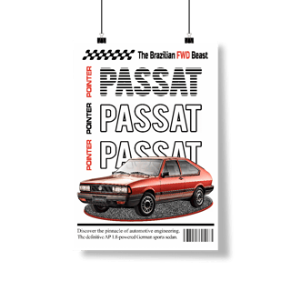 Nome do produto Poster Retrato - Passat de Revista - STT019