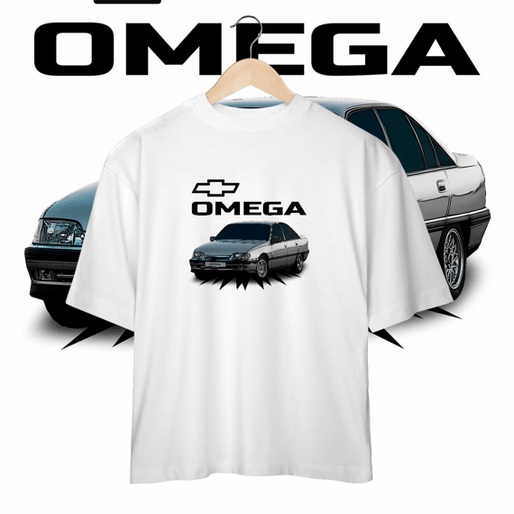 Camiseta Oversized - Omega de Revista - STT020