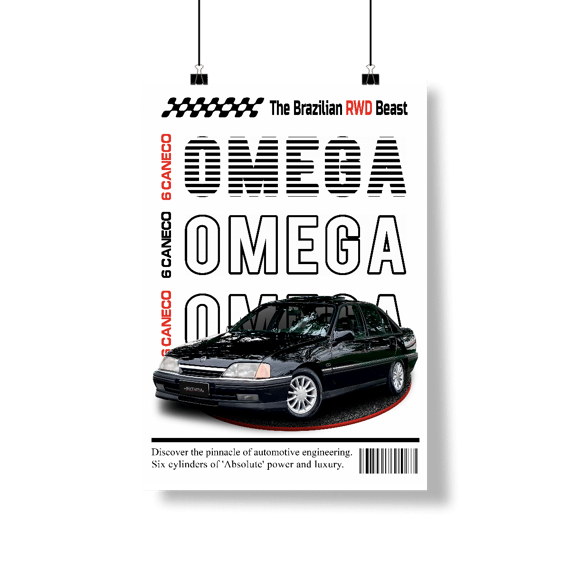 Poster Retrato - Omega de Revista - STT020