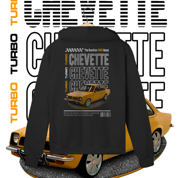 Moletom com Zíper Prime - Chevette de Revista - STT008