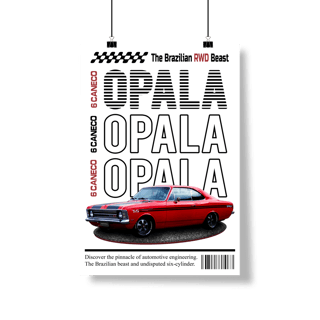 Nome do produto Poster Retrato - Opala de Revista - STT003