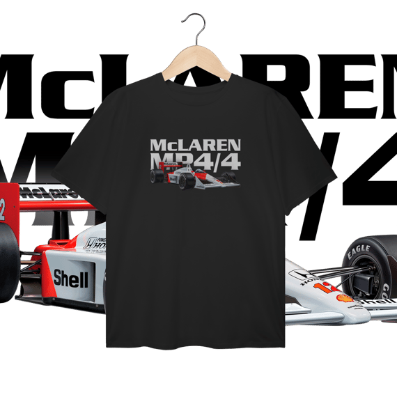 Camiseta Plus Size - MP4/4 Ayrton Senna - STT012
