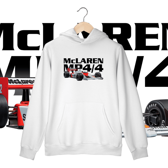 Moletom Canguru Prime - MP4/4 Ayrton Senna - STT012
